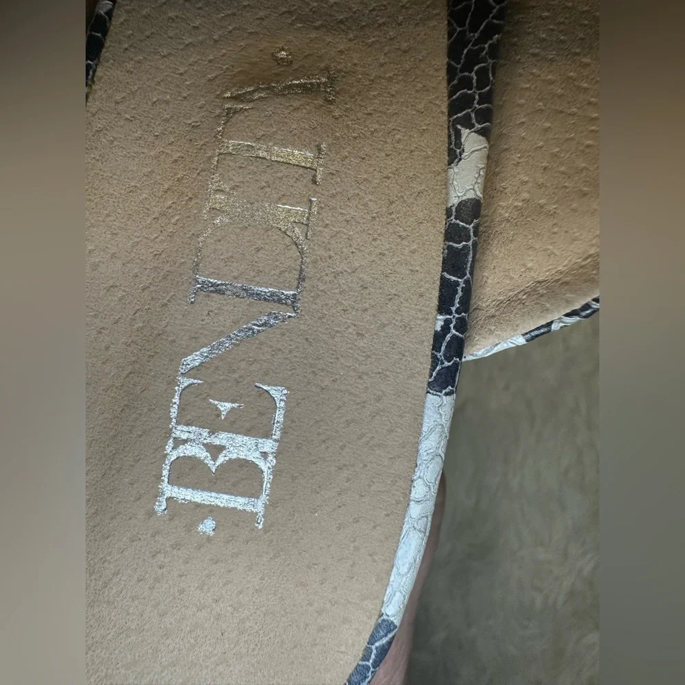 BE DII Blue & White Floral Print Mules - Picture 3 of 11